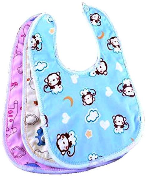 Cotton Baby printed Bibs, Feature : Easy Washable