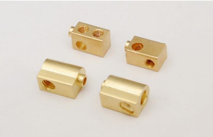 Brass Electrical Connector, Color : Golden