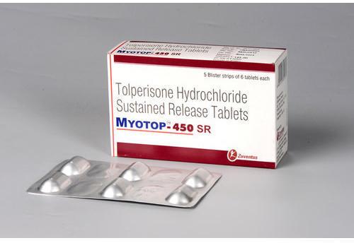 Myotop SR Tolperisone HCL Tablet,