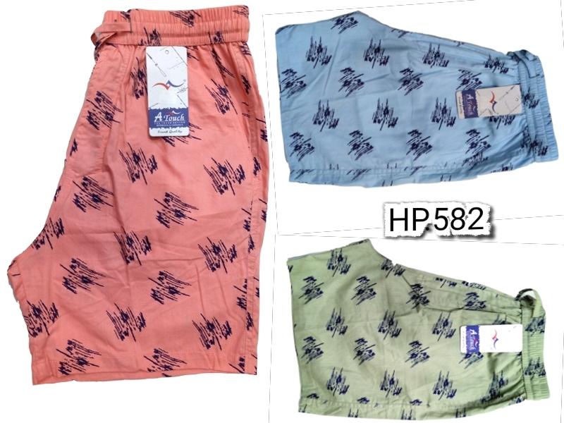 Cotton Printed Bermudas, Technics : Machine Made