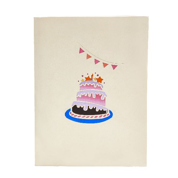 DIY Handmade Birthday Card  How to make Birthday Cake CardRangoli    Birthday cake card Birthday cards Cake card