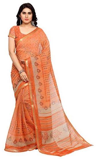 Ladies Cotton Saree, for Comfortable, Easily Washable, Pattern : Printed
