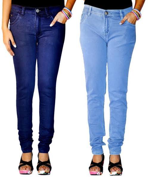 Denim Ladies Plain Jeans, Feature : Comfortable