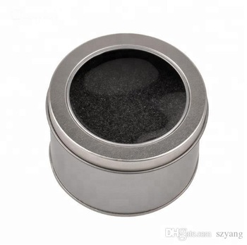 Round tin can with PVC