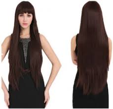 Human Hair Ladies Long Wigs, for Parlour, Personal, Style : Curly, Straight