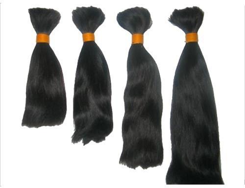 Single Drawn Non Remy Human Hair, for Parlour, Personal, Style : Straight
