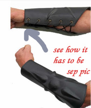 Leather arm guard