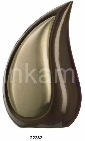 Brown and Bronze Teardrop Urns