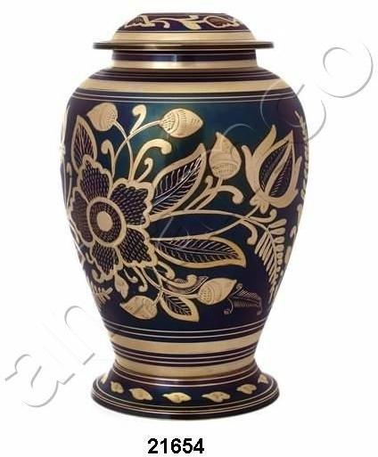 Flower Black Steel Brass Urns, for Adult, Style : American Style