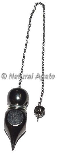 Naturalagate.com Gemstone Black Metal Pendulums