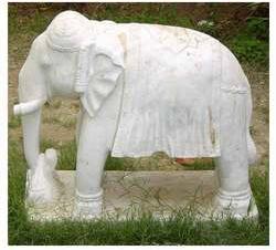 Marble Elephant, Technique : Carved