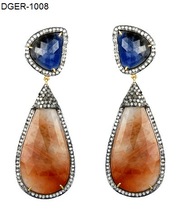 Sterling Silver Diamond earrings