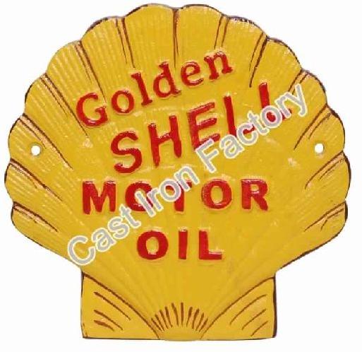 Golden Shell Motor Plaque Logo