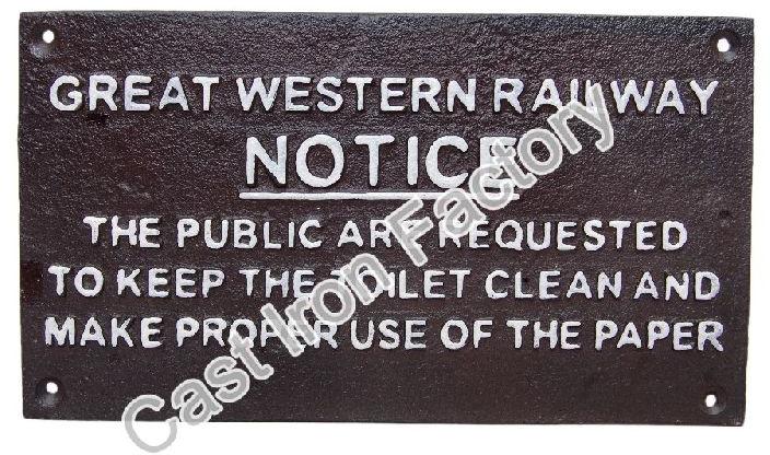 GWR Notice Sign
