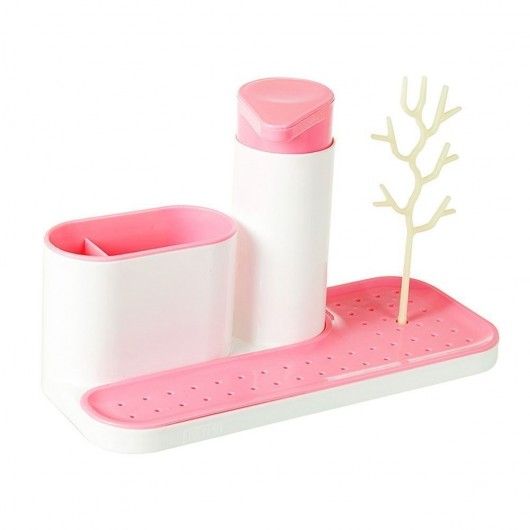 Bathroom Organizer With Soap Dispenser
