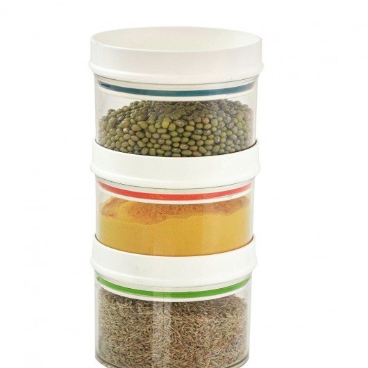 CRYSTAL FOOD CONTAINER COMBO WITH STAND