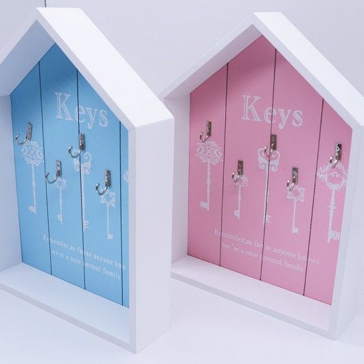 KEYS- Antique Wooden Wall Mount Box Key