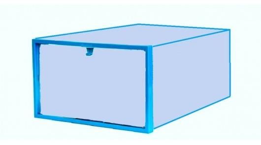 Plastic Shoe Organizer Box Set Of 2