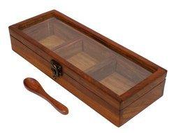 Wooden spice box, Size : Multisizes