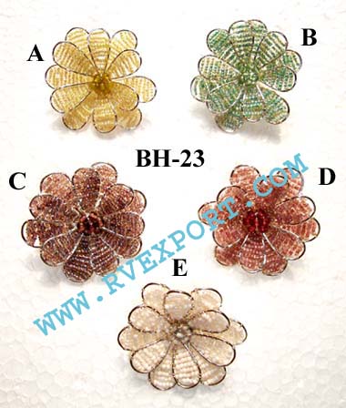 Glass Beads Brooch