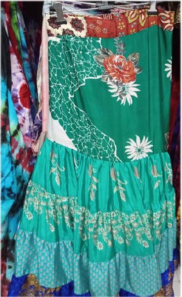 Old Sari Fabric Repron Skirts
