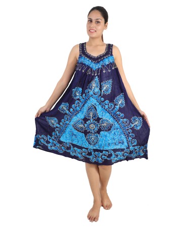 Batik Tunic Bouquet Dress