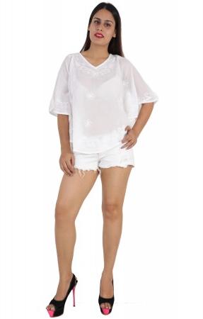 Short White Australian Summer New Design Tops