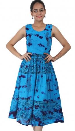 Ladies Tie Dye Boutique Dress, Color : Mix assorted colors