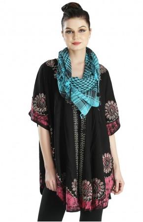 Wevez Ladies Embroidery Poncho summer Tops
