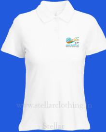 Womens Printed Polo T-Shirt