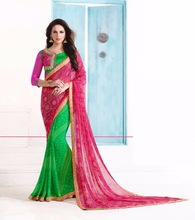 Designer Worked Blouse Printed Woman Wear Saree