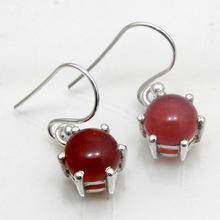 Red Onyx 925 Sterling Silver Earring, Gender : Women's