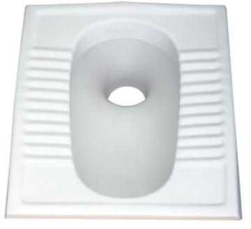 Ceramic Plain Indian Toilet Seat, for Home, Office etc., Feature : Eco-Friendly, Fine Finishing, High Quality