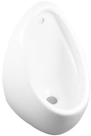 Plain Glossy Ceramic Wall-Hung Urinal Bowl, Shape : Oval