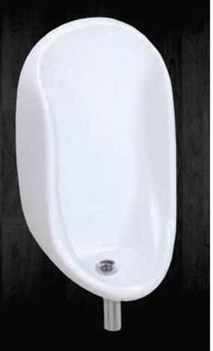 Ceramic Wall Mounted Urinal Bowl, for Malls, Office, Restaurants, Color : White