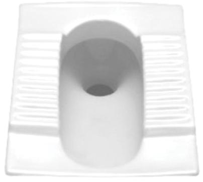 White Orissa Pan Indian Toilet Seat