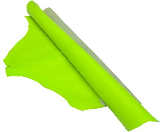 Goa Neon-Green Leather Fabric