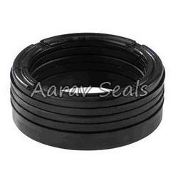 Colored Coating Chevron Packing Seal, Color : Black