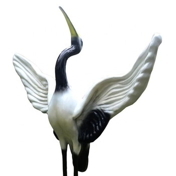 Siberian Crane White Statue