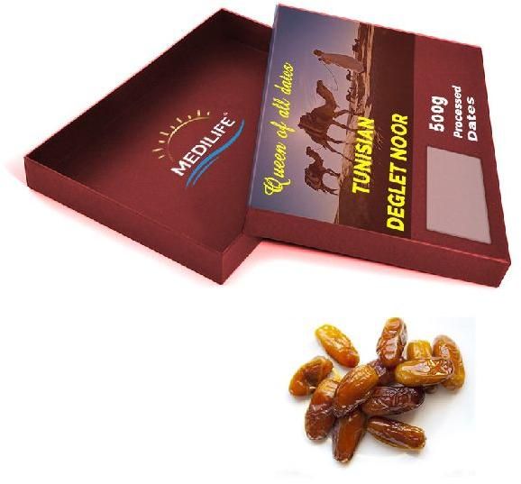 Processed Deglet Noor 500 Gr Carton Box