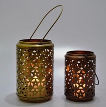 Metal Tea Light Candle Holder, Size : 15 x 15 x 24 cm