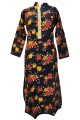 Black Evening Floral Kurta