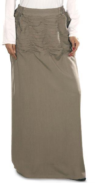 Brown color Skirt-Rayon Skirt