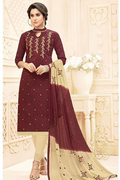 Women Salwar Kameez Brown color Straight Suits