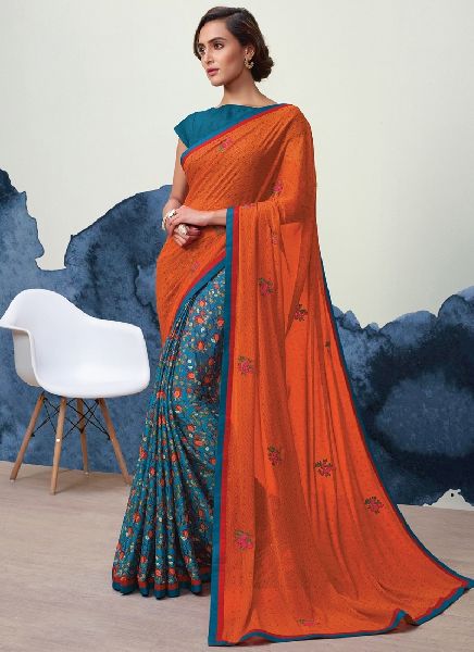 Women Saree Multicoloured color Party Wear
