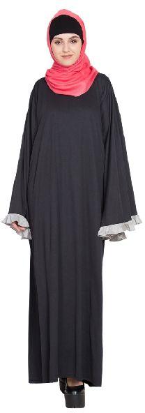 Womens Abaya Black andGrey Color Fancy, Size : XL, XXL