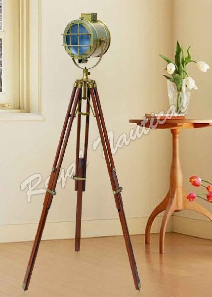 Antique Finish Tripod Stand Spot Light Floor Lamp