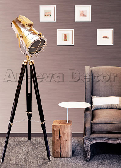 Hollywood Antique Finish with Brown Tripod