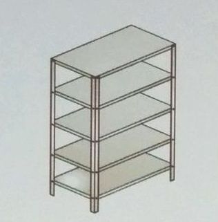 Fabricated Five Shelves Storage Rack, Size : 900x450x1800