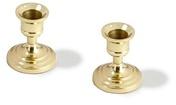 Traditional Brass Finished Taper Candle Holders